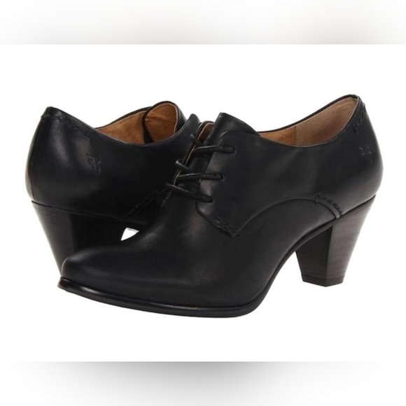 Frye Shoes - Frye Phoebe Oxford Black leather lace up bootie/ ankle boots 8.5M EUC